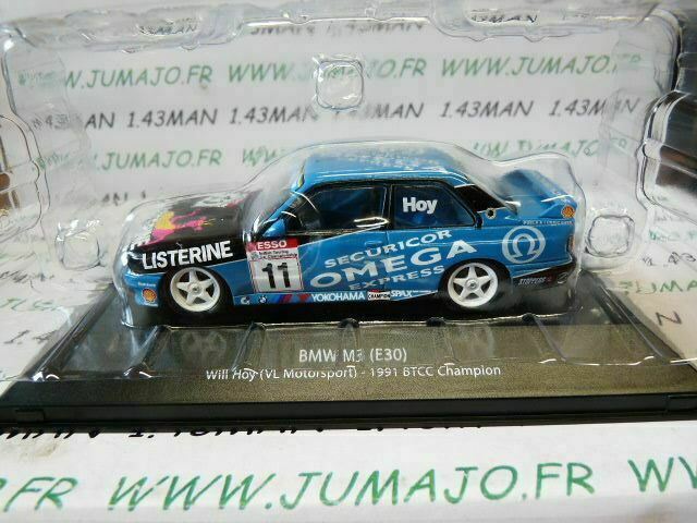 BTCC2 voiture 1/43 IXO atlas BTCC : BMW M3 E30 #11 1991 Will Hoy