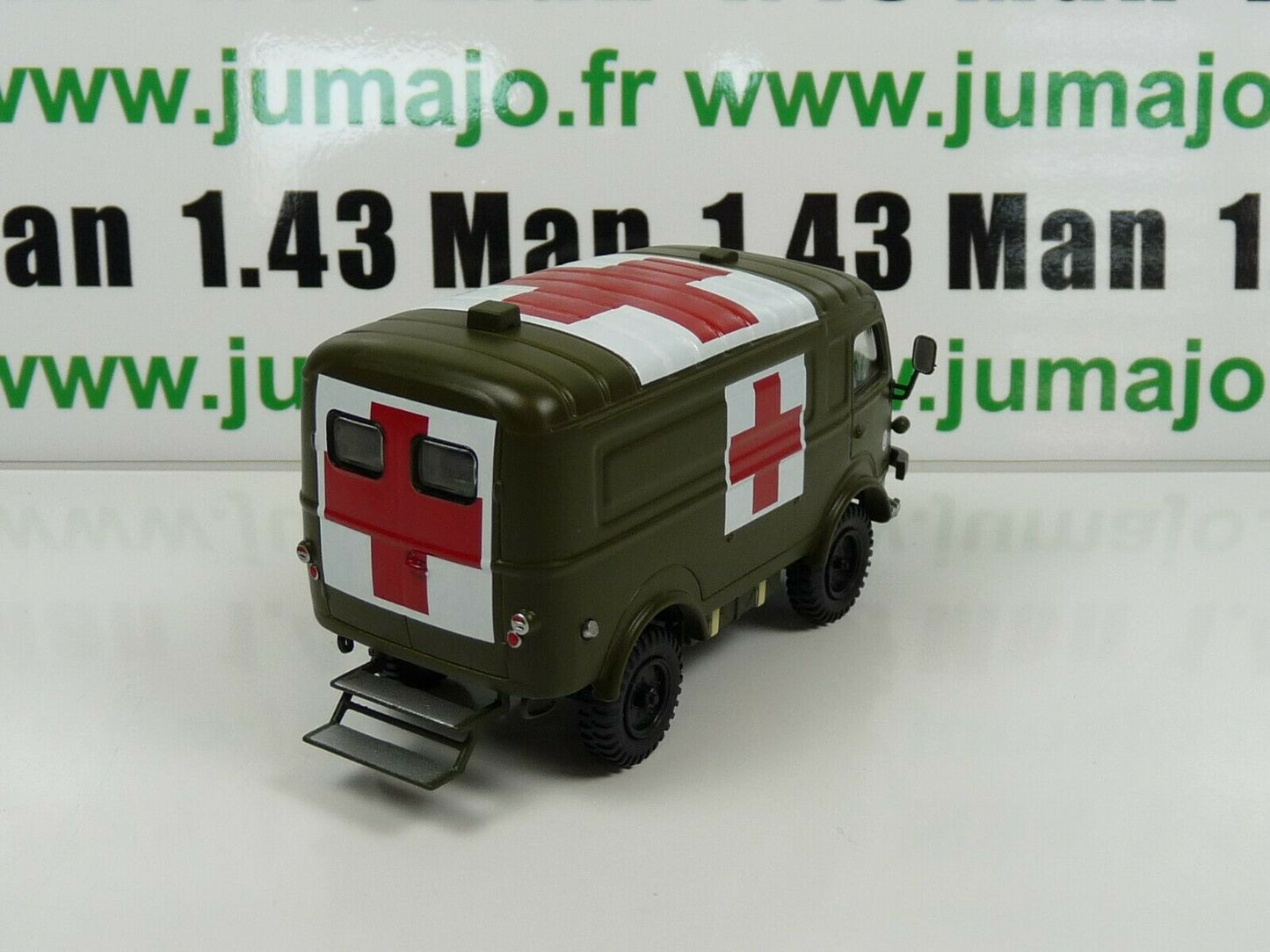 lot 2 RENAULT 1/43 100 kg AMBULANCE UTR35 206 régie Renault + R2087 croix rouge