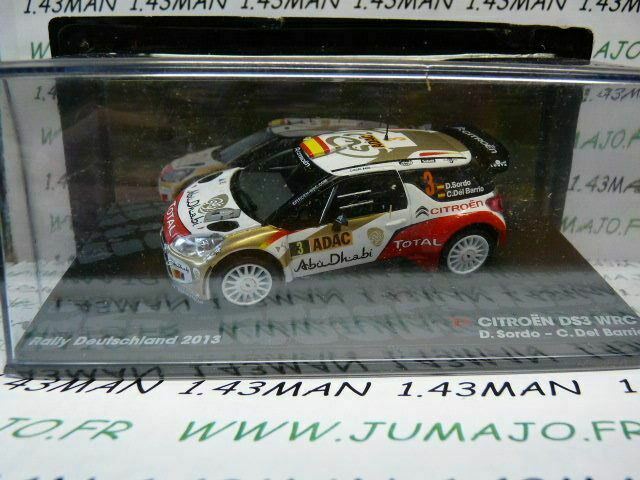 RIT41 voiture 1/43 IXO Altaya Rallye : CITROËN DS3 WRC 2013 SORDO Del Barrio