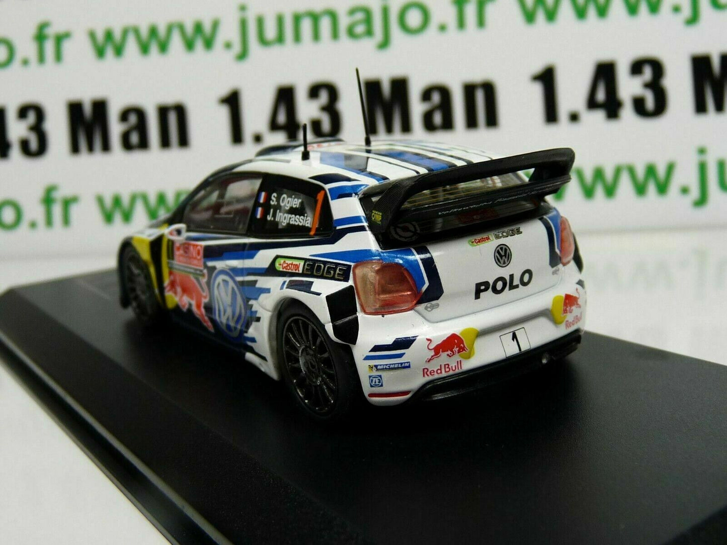 RD9 voiture 1/43 IXO Direkt Rallye VOLKSWAGEN POLO R WRC Monte Carlo 2015 OGIER