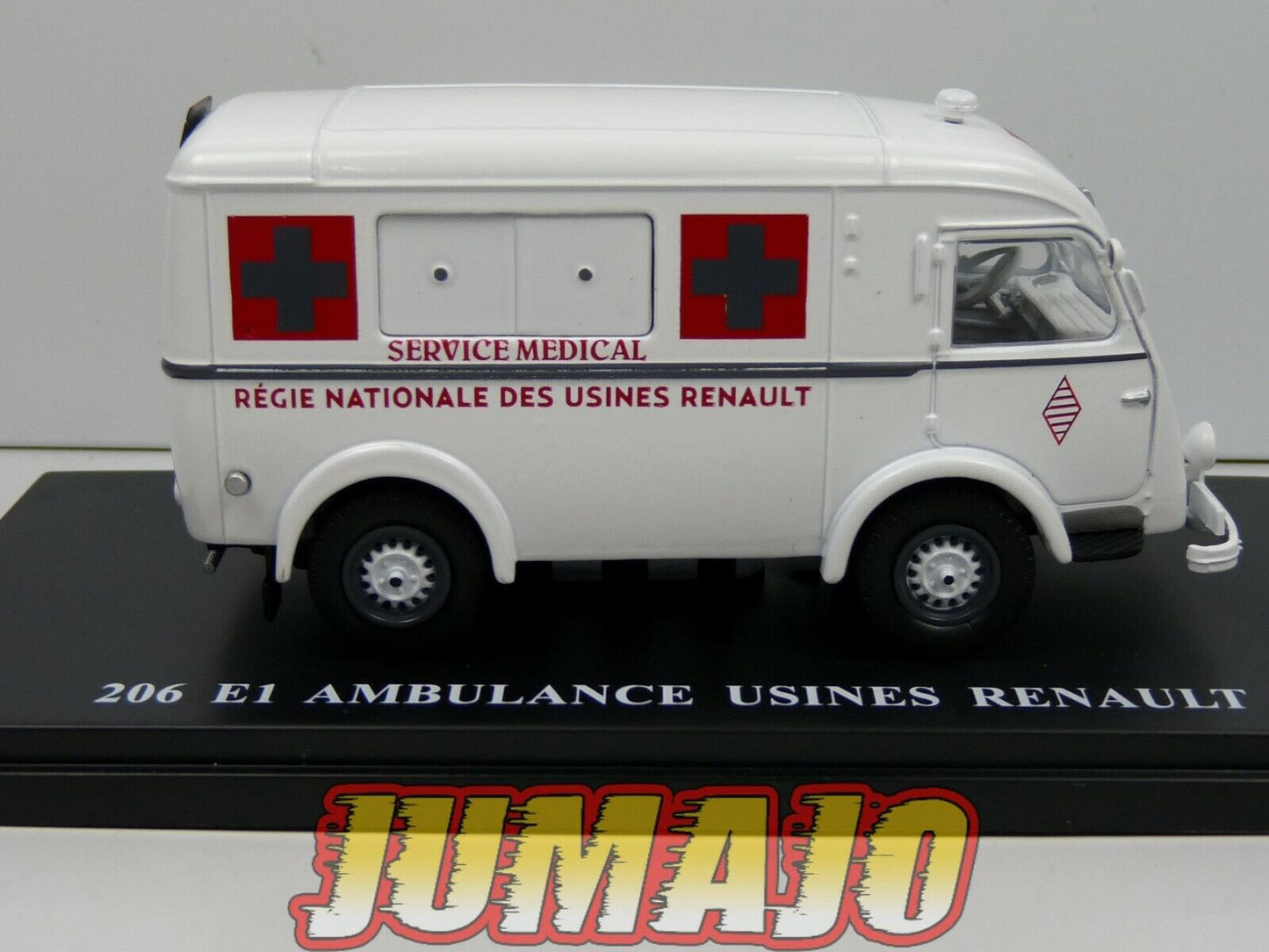 lot 2 RENAULT 1/43 100 kg AMBULANCE UTR35 206 régie Renault + R2087 croix rouge