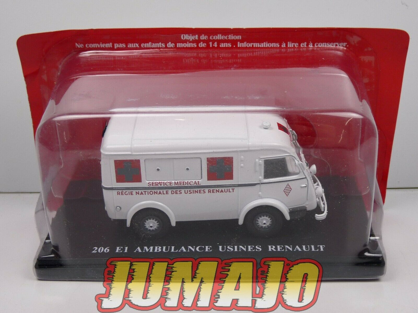 lot 2 RENAULT 1/43 100 kg AMBULANCE UTR35 206 régie Renault + R2087 croix rouge