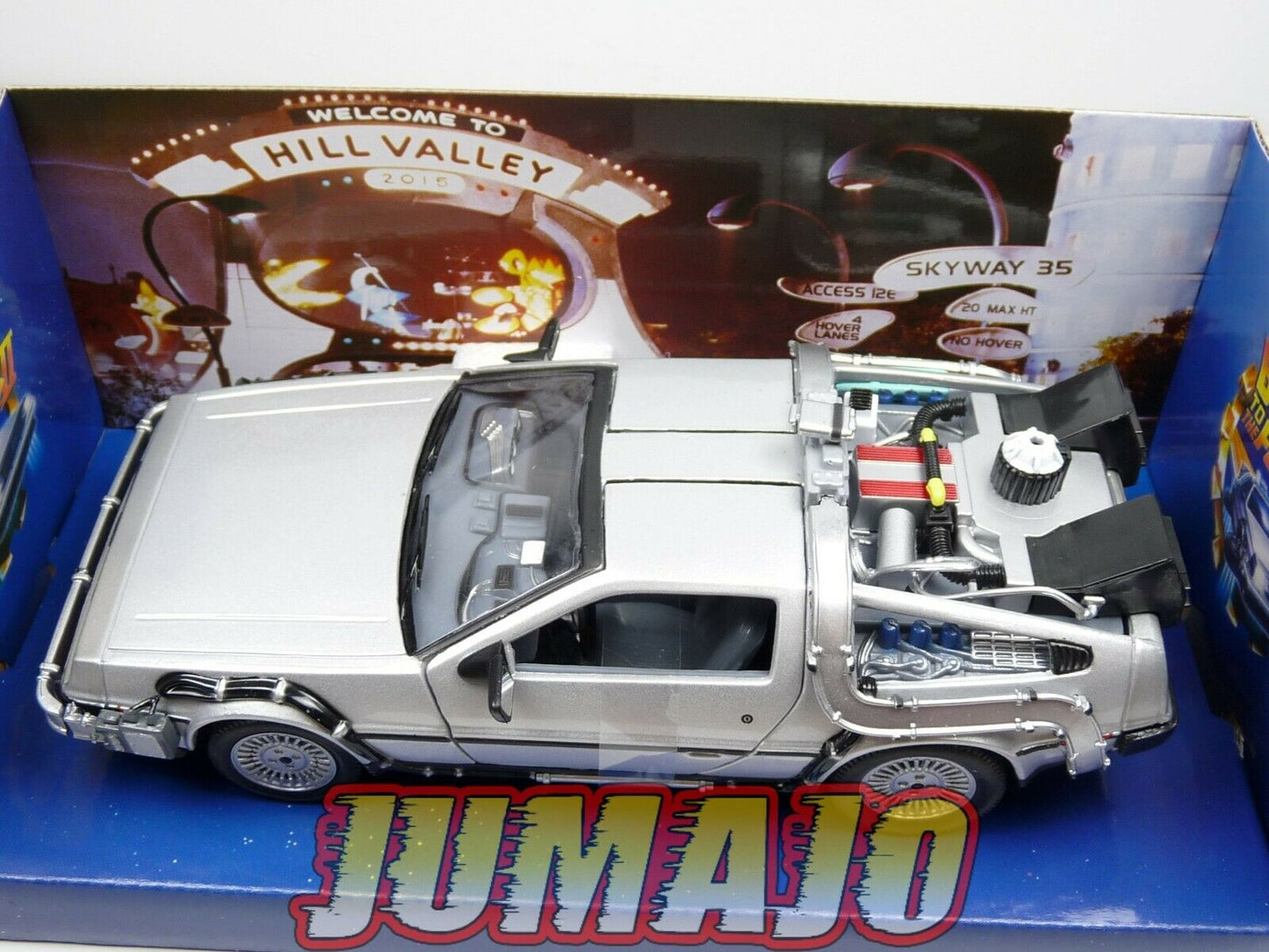 LOT 2 Voiture 1/24 WELLY DELOREAN RETOUR VERS LE FUTUR I II "back to the future"