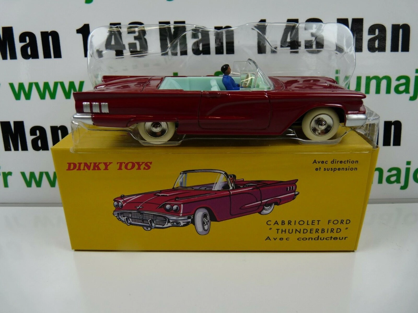 LOT 5 Voitures DINKY TOYS DeAgostini : KODAK 480 THUNDERBIRD BEETLE XK120 TR2 SPORTS