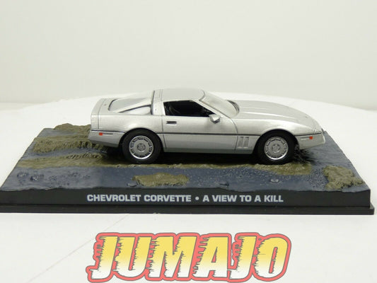 JB37 voiture 1/43 IXO 007 JAMES BOND : CHEVROLET Corvette C4 A view to a kill