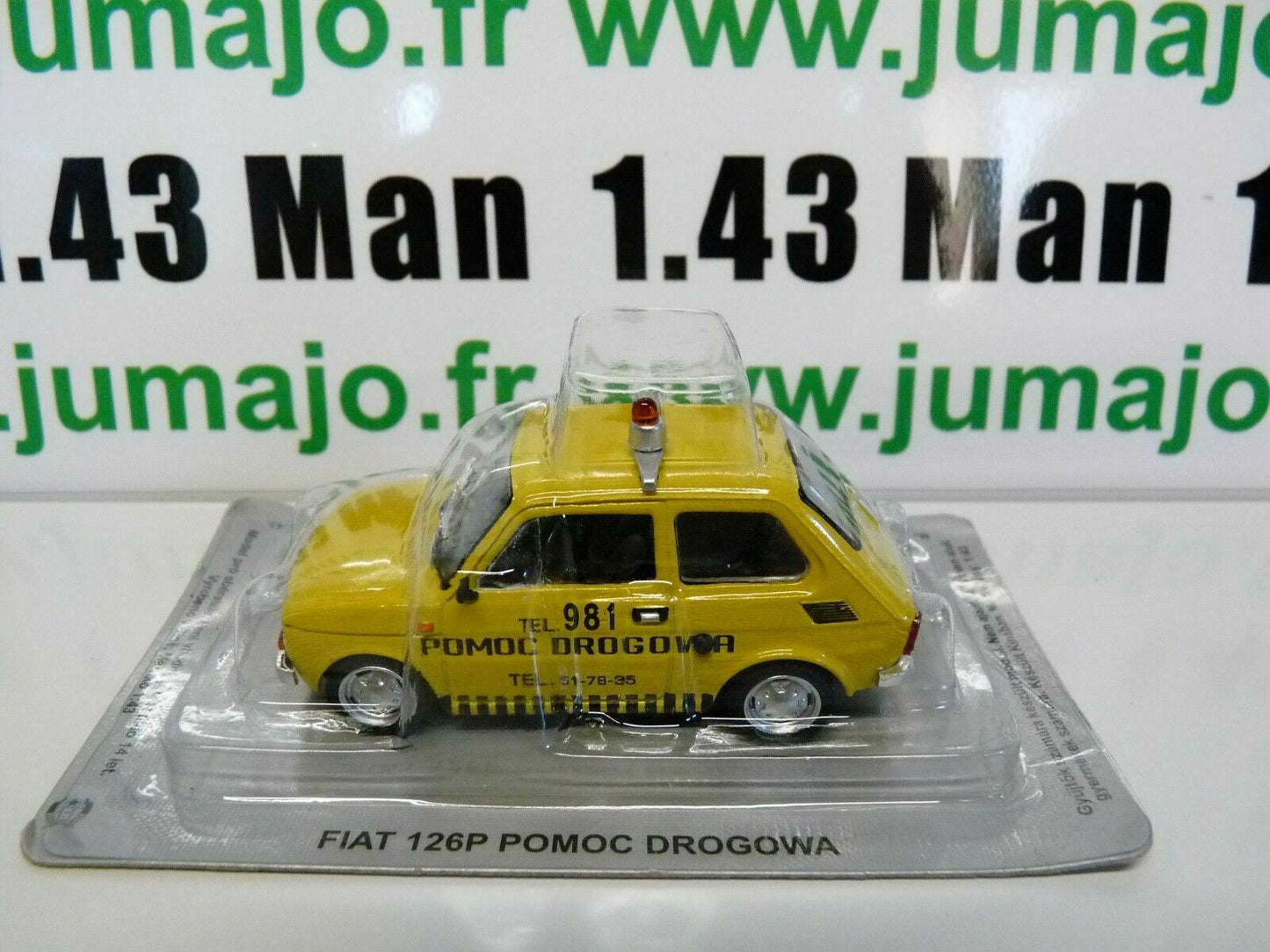 PL189 Voiture 1/43 IXO IST DeAgostini POLOGNE : FIAT 126 secours routier assistance