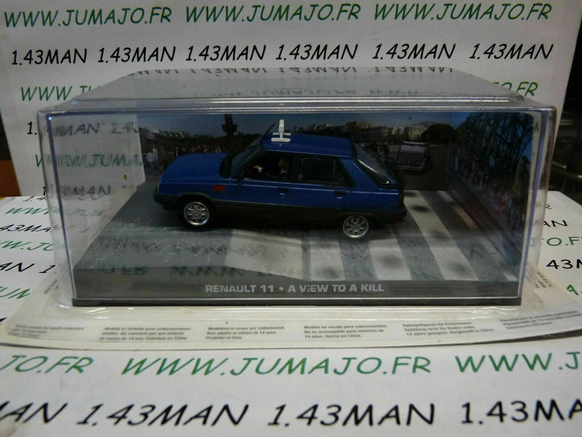 JB53 voiture 1/43 IXO 007 JAMES BOND : RENAULT 11 taxi a view to kill
