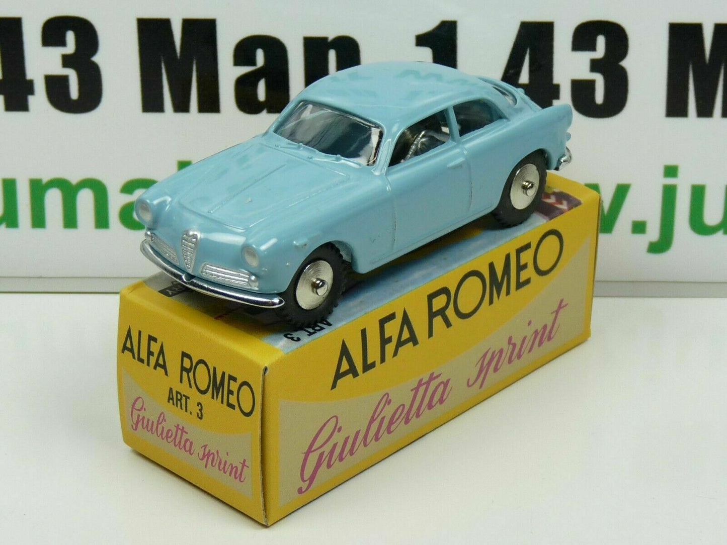 LOT 3 Voiture 1/48 MERCURY hachette : Alfa Romeo Giulietta Taxi/Sprint