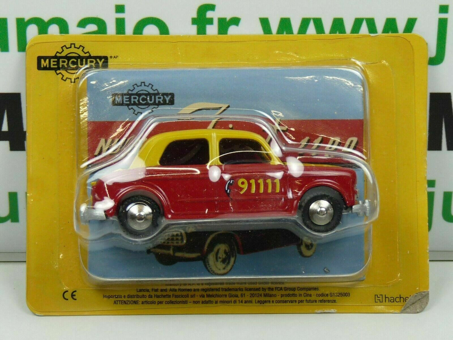 MRY3 Voiture 1/48 MERCURY hachette : Fiat Nuova 1100 Taxi de Berne n°13