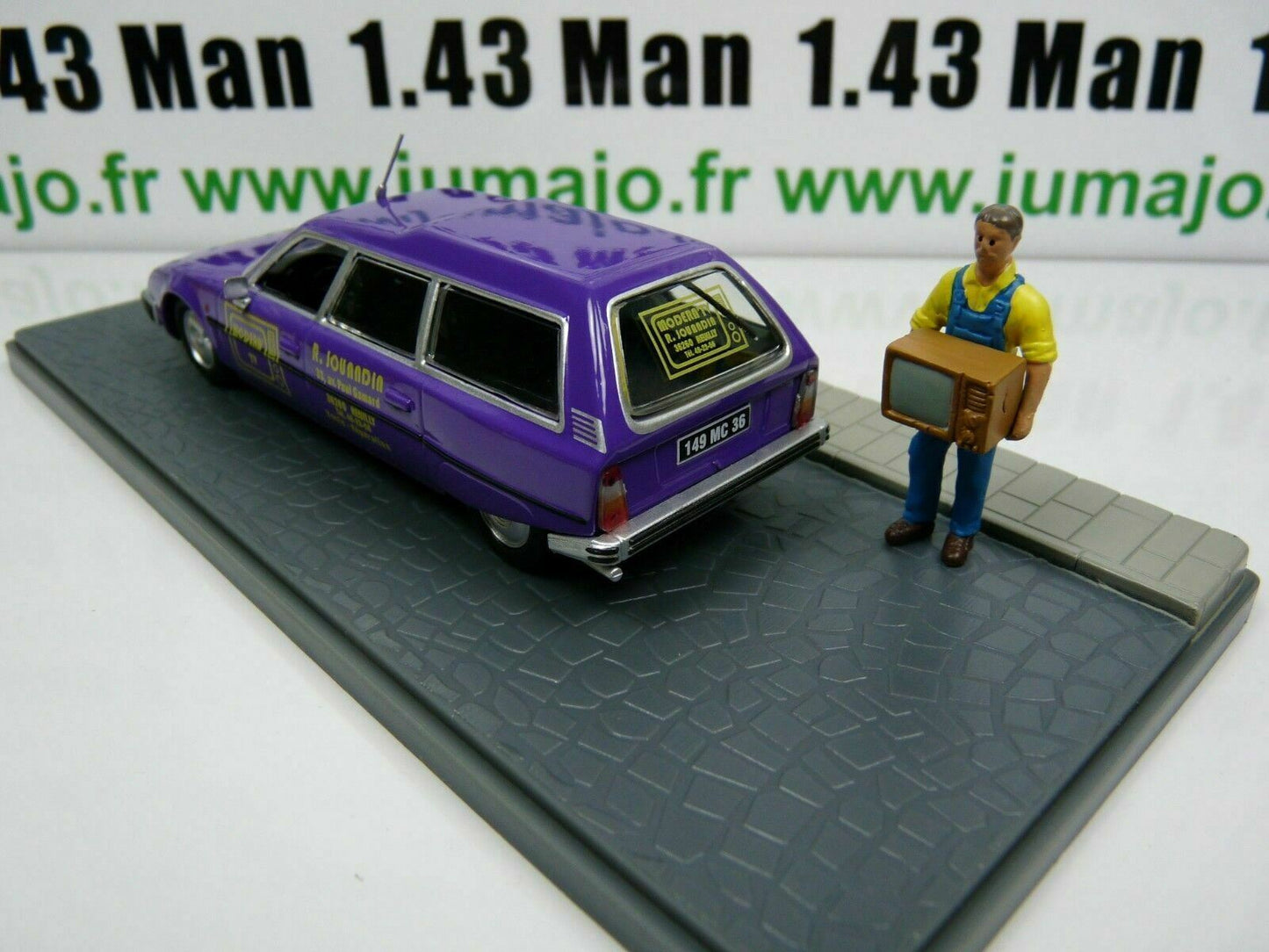 PU8 Voiture 1/43 ELIGOR Petits Utilitaires CITROEN CX break dépanneur TV