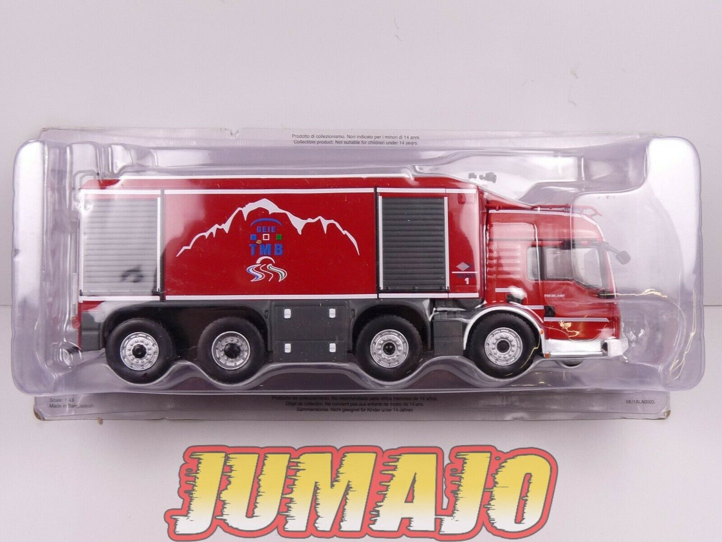 CPI3 camion POMPIER 1/43 Hachette Veicolo Speciale BAI MAN TGS Mont Blanc