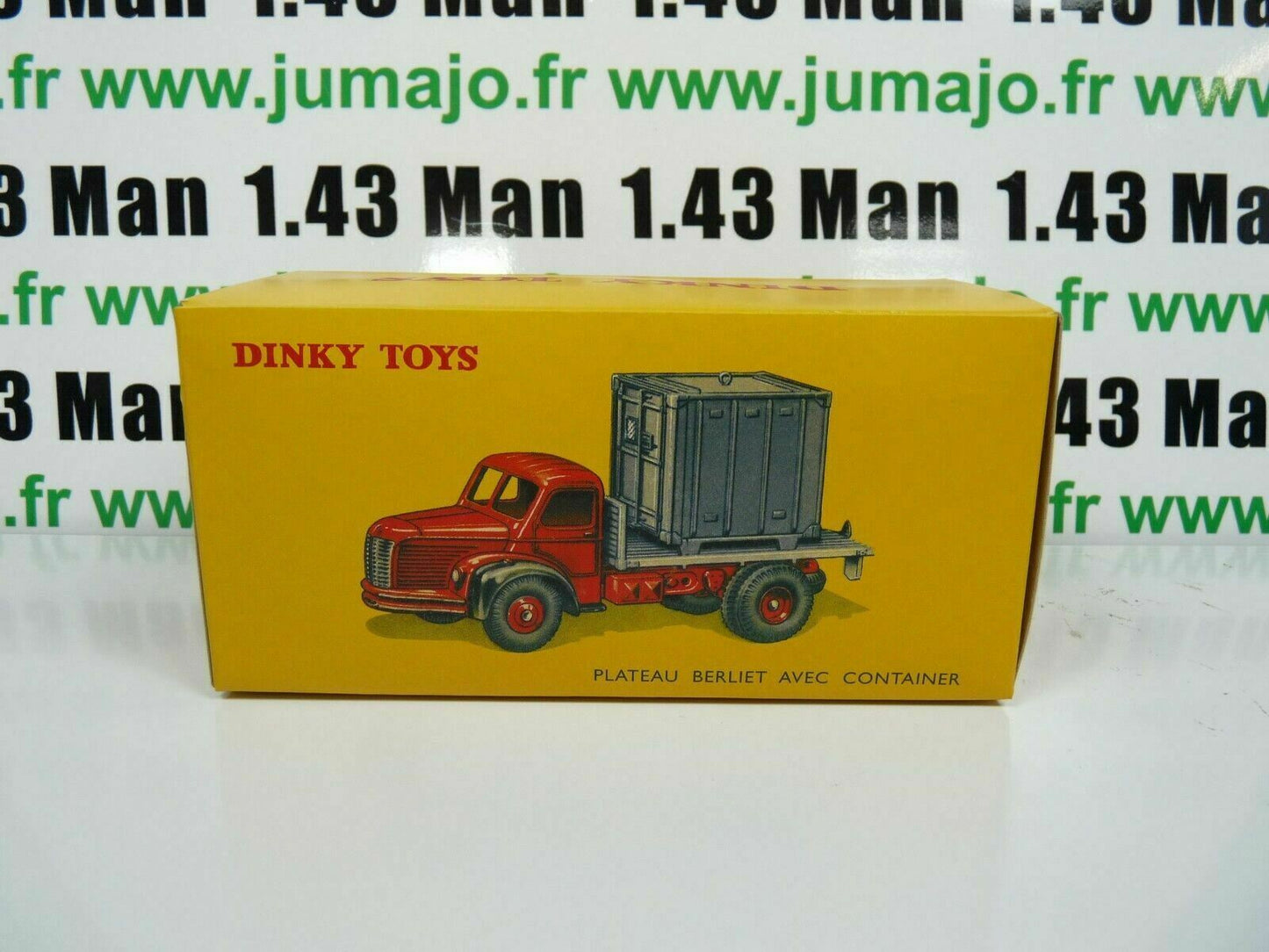 DT84 Voiture réédition DINKY TOYS atlas : 34B Plateau Berliet Container
