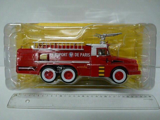 CPF60 Camion 1/43 Hachette IXO Pompiers : SIDES typ VMA 75 Willème W 8 DAE 6x6 Aéroport