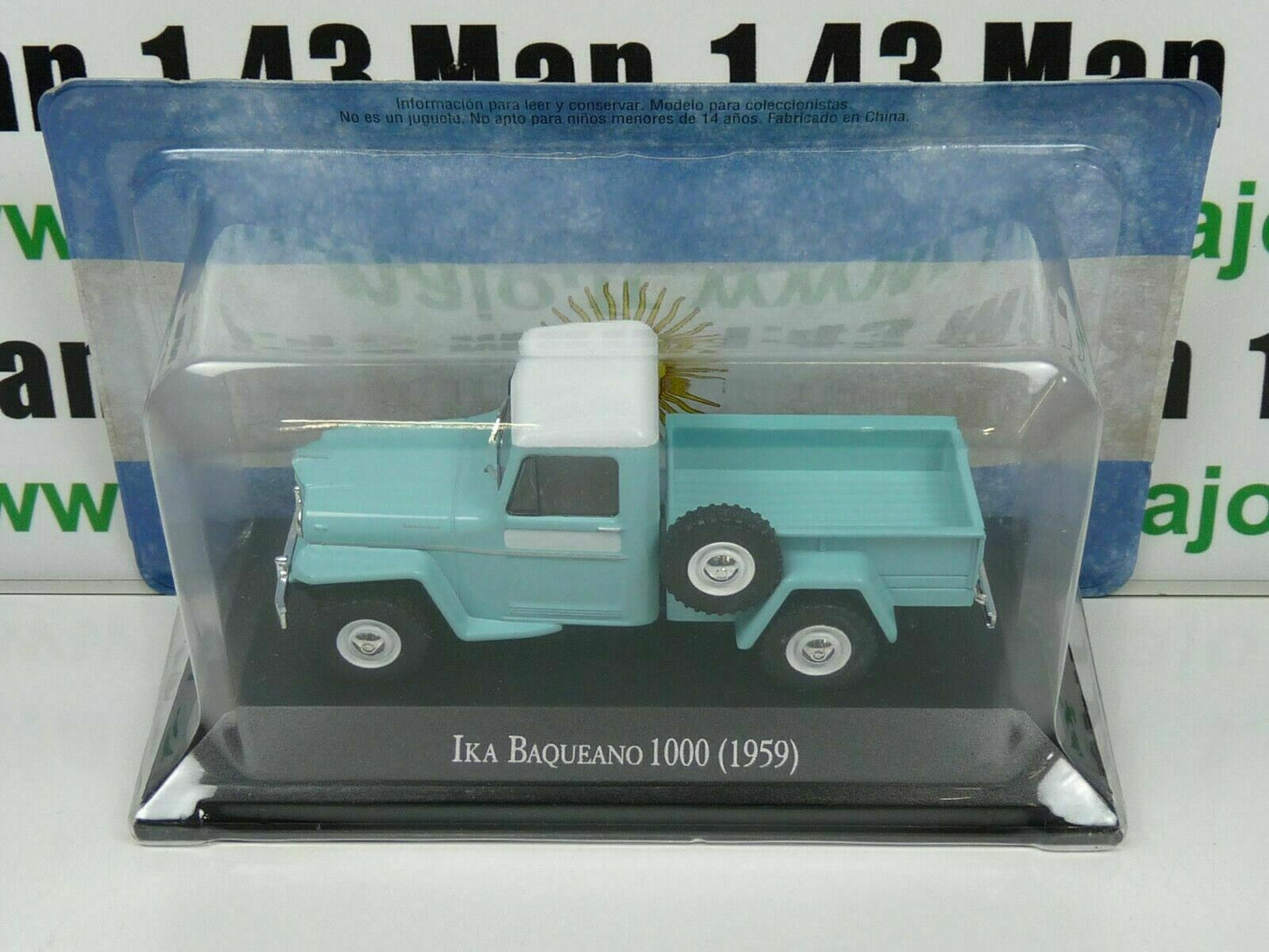 LOT 2 Voiture 1/43 SALVAT Autos Inolvidables : FORD F100 Pick-Up 1959 IKA Baqueano