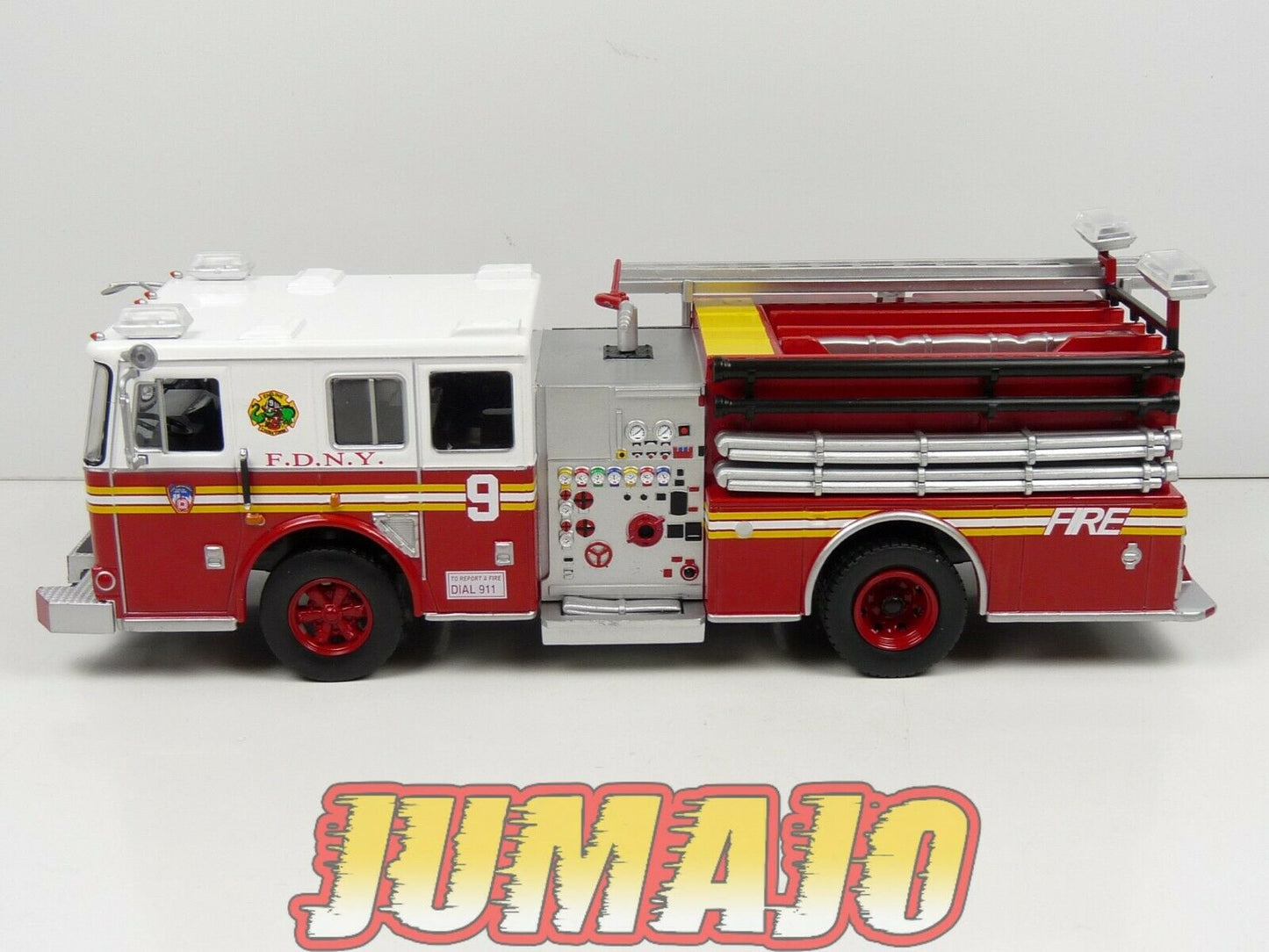 CPI2 camion POMPIER 1/43 Hachette Autopompa Seagrave Pumper USA 2003 Chinatown