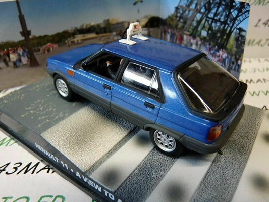 JB53 voiture 1/43 IXO 007 JAMES BOND : RENAULT 11 taxi a view to kill