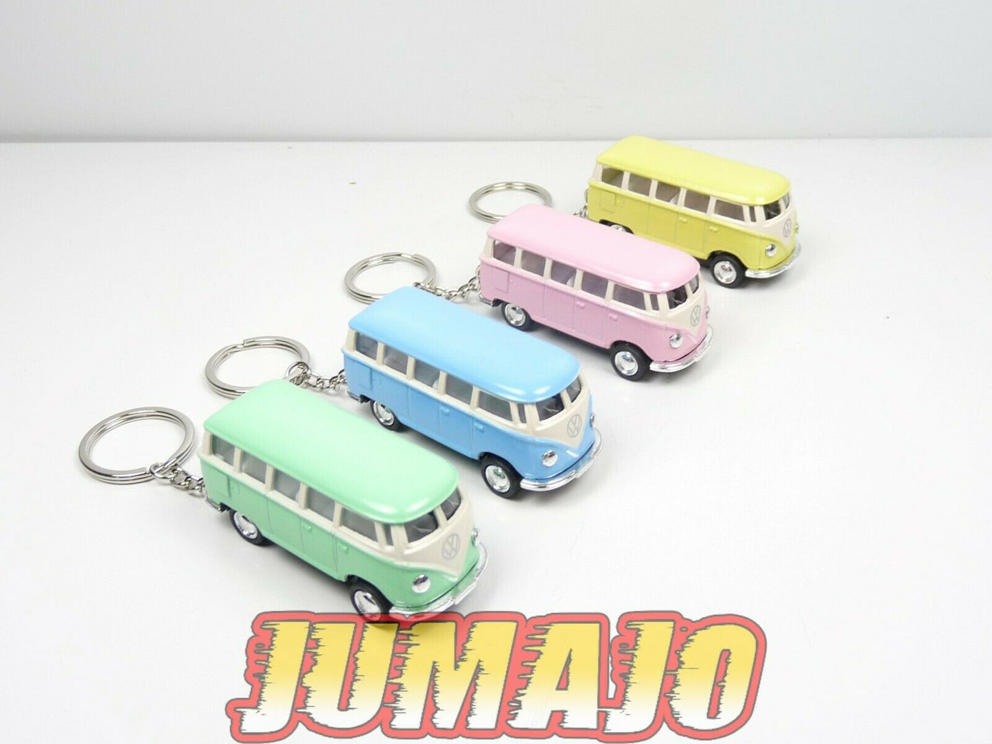 FIG16 4 X PORTE CLES 1/64 KINSMART : VOLKSWAGEN samba BUS T1