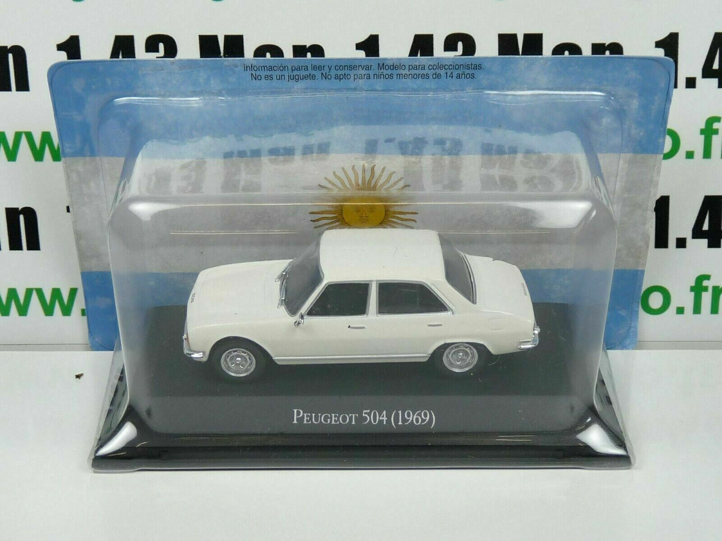 ARG2 Voiture 1/43 SALVAT Autos Inolvidables : PEUGEOT 504 1969