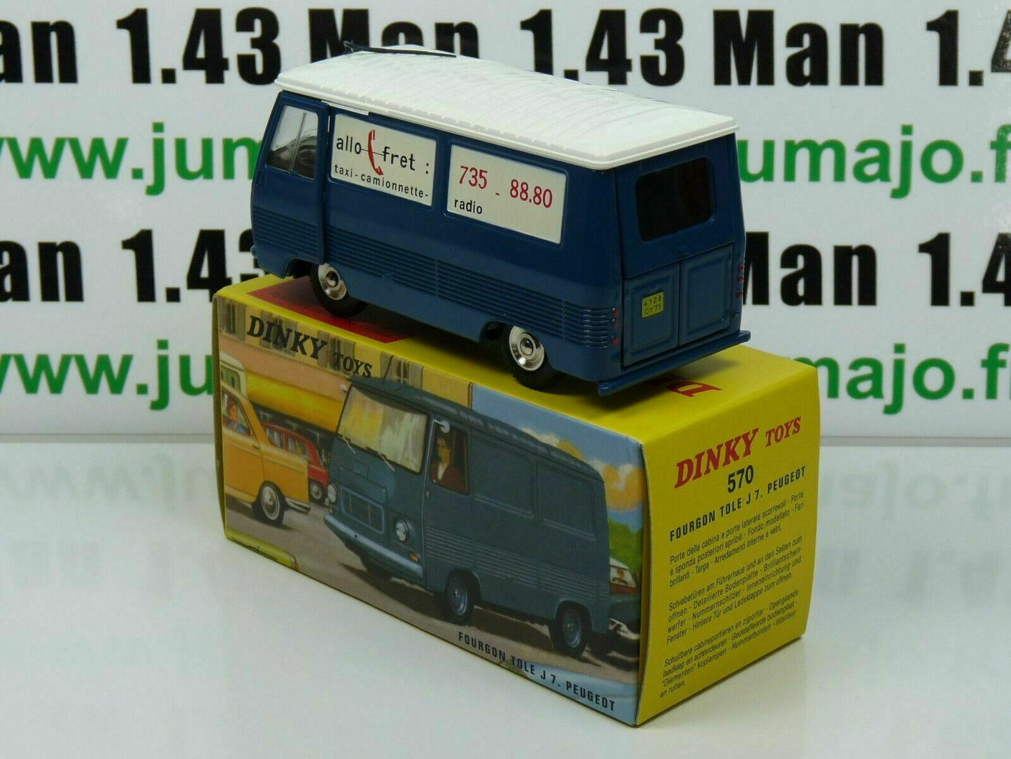 DT Voiture 1/43 réédition DINKY TOYS Atlas : PEUGEOT Fourgon Tole J7 570