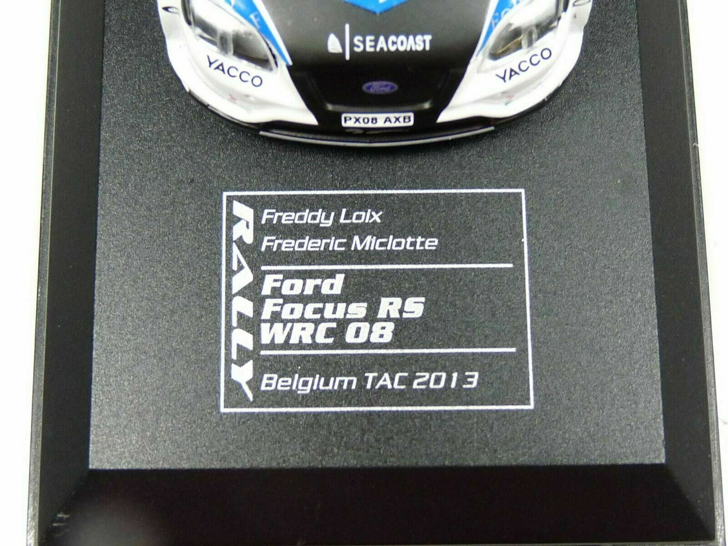 RD25 1/43 IXO Direkt Rallye Ford FOcus RS WRC 08 Belgium F.LOIX / F.MICHOTTE #2