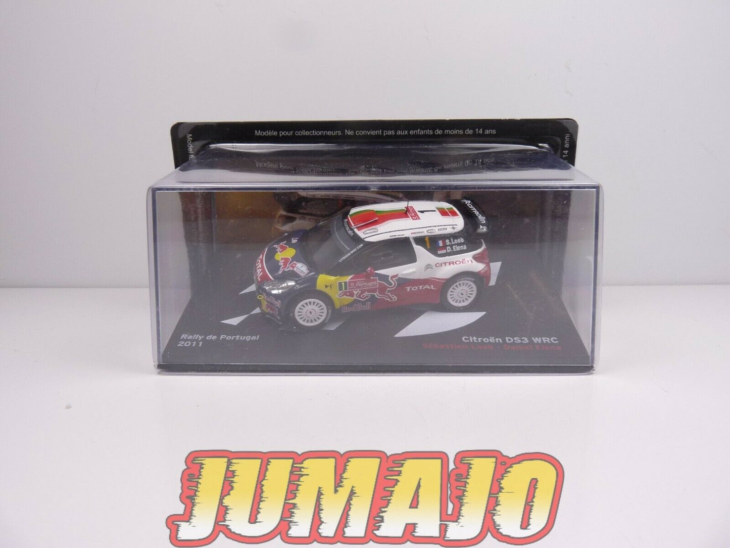 RP54 voiture 1/43 IXO Altaya Passion Rallye CITROEN DS3 WRC 2011 #1 S.Loeb Portugal