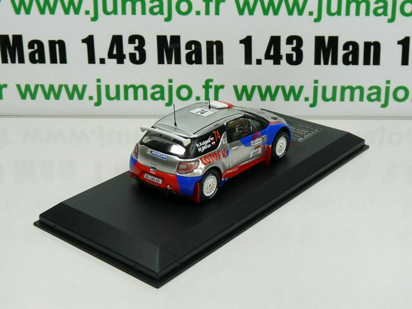 RD22 1/43 IXO Direkt Rallye : CITROËN DS3 RRC Italy 2013 R.KUBICA/M.BARAN