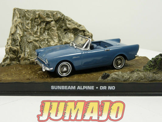 JB18 voiture 1/43 IXO 007 JAMES BOND : Sunbeam alpine DR NO