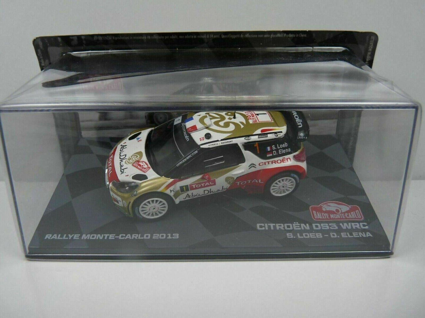 LOT 2X 1/43 IXO Rallye CITROËN DS3 WRC LOEB Alsace 2013 / Monte carlo 2013