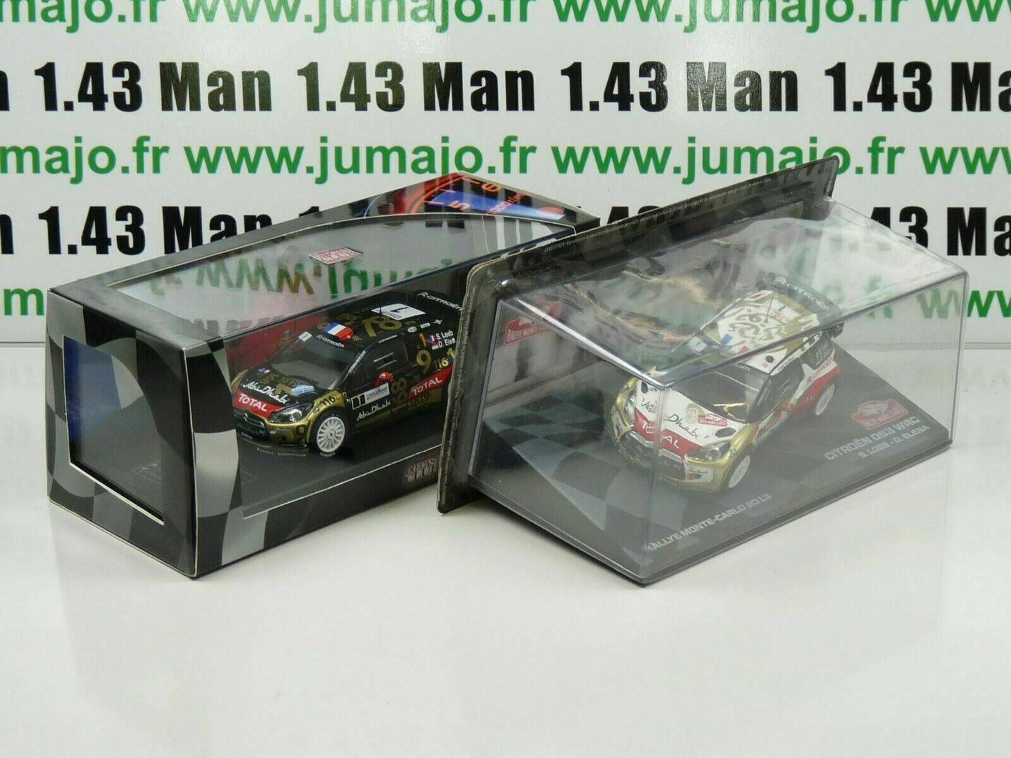LOT 2X 1/43 IXO Rallye CITROËN DS3 WRC LOEB Alsace 2013 / Monte carlo 2013