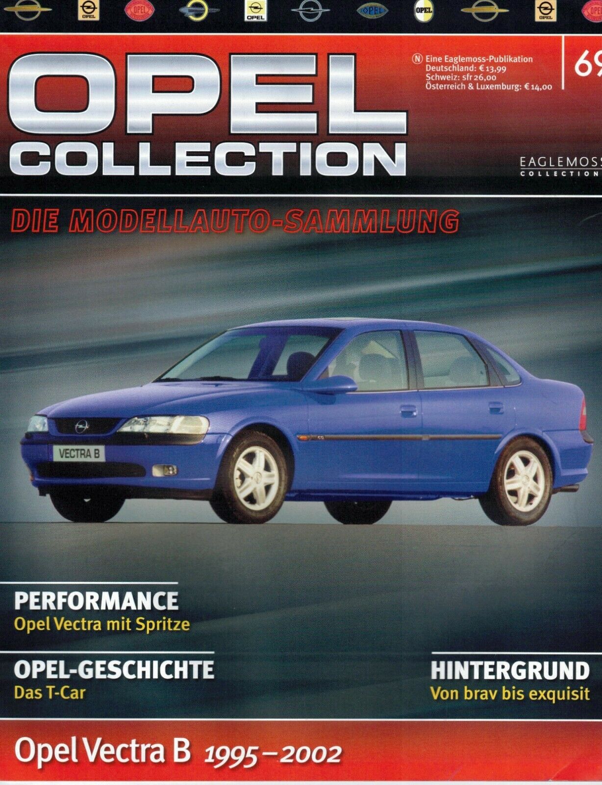 LOT 11 FASCICULES eaglemoss OPEL (en allemand) 19,23,25,48,49,51,55,61,64,69,78