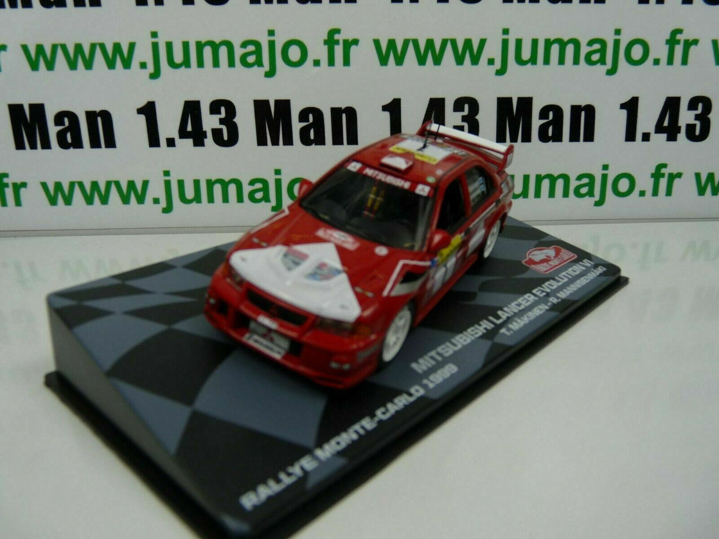 RMIT31 1/43 IXO Rallye Monte Carlo : MITSUBISHI LANCER EVO VI 1999 #1 T.Makinen