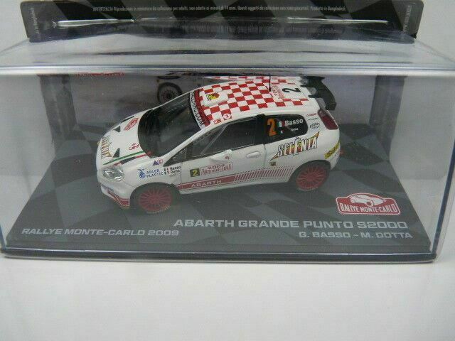 RMIT6 1/43 IXO Rallye Monte Carlo : ABARTH grande Punto S2000 2009 #2 G.Basso