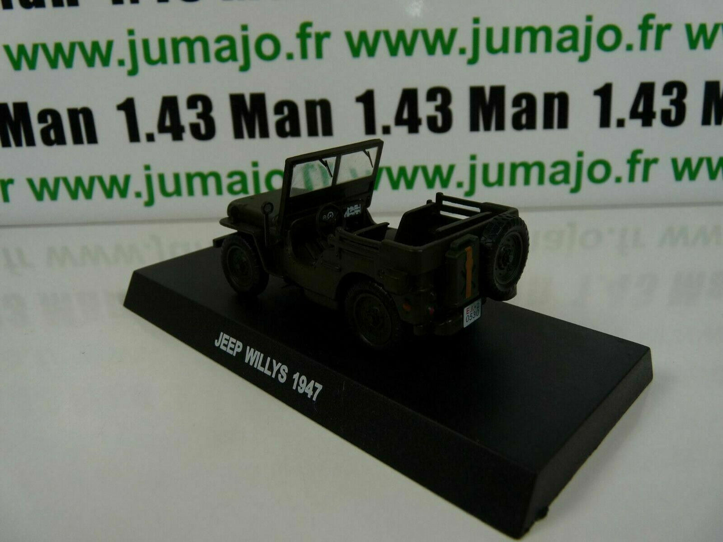 CR21 voiture 1/43 CARABINIERI : JEEP WILLYS 1947