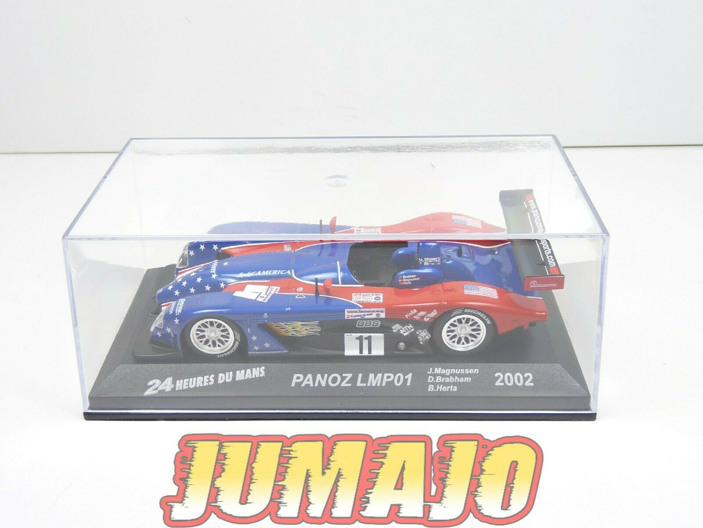 24H7 voiture 1/43 IXO 24 Heures Le Mans : PANOZ LMP01 Brabham 2002 #11