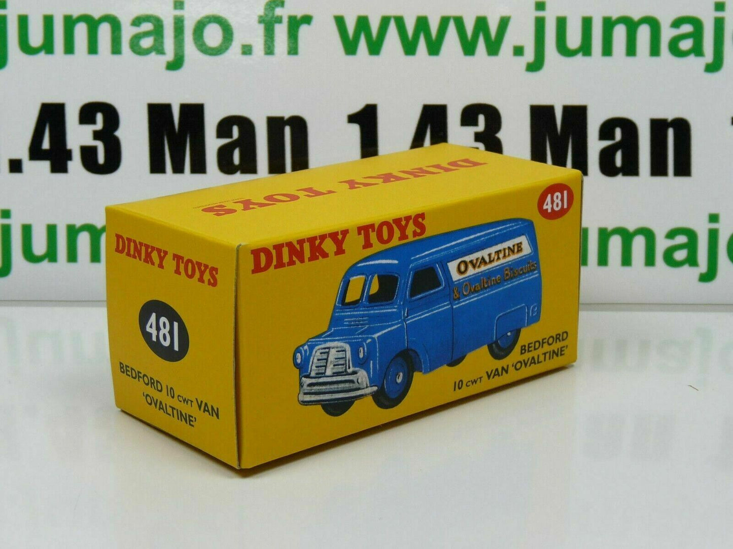 DT27 Voiture réédition DINKY TOYS Atlas : BEDFORD 10 Van Fourgon Ovaltine UK 481
