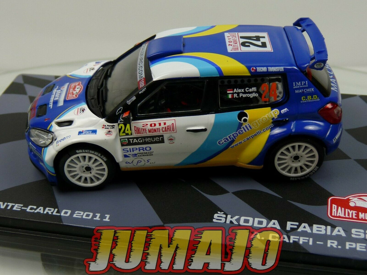 RMIT42 1/43 IXO Rallye Monte Carlo : SKODA FABIA S2000 2011 #24 A.Caffi