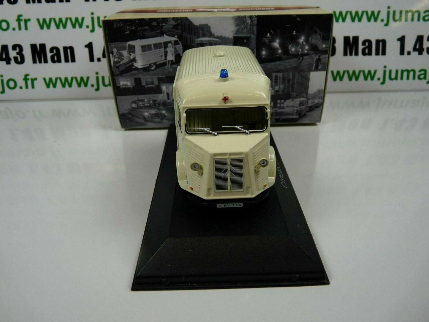 AMB8 1/43 IXO Atlas Ambulance Collection CITROEN Type H 1965 rotes kreuz croix rouge