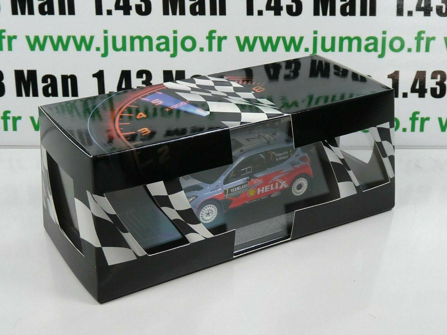 RD7 voiture 1/43 IXO Direkt Rallye : HYUNDAI I20 WRC Suède 2015 T.NEUVILLE