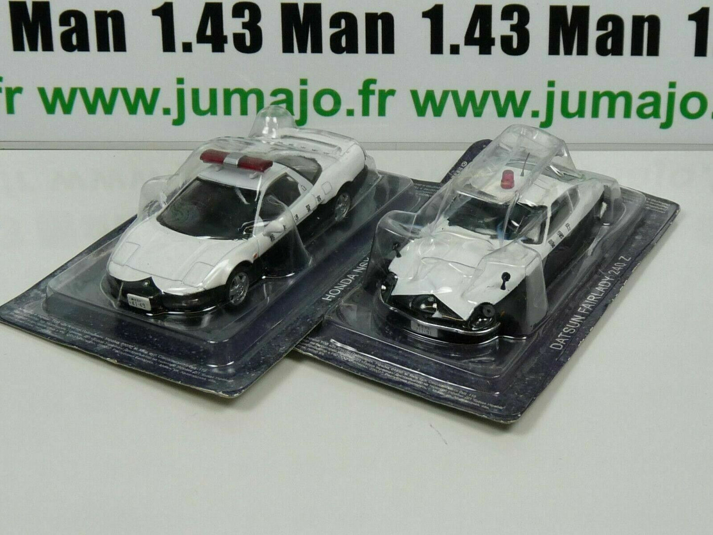 lot 2 X 1/43 IST deAgostini Police du Monde : UK HONDA NSX Datsun 240Z PM5 + PM8