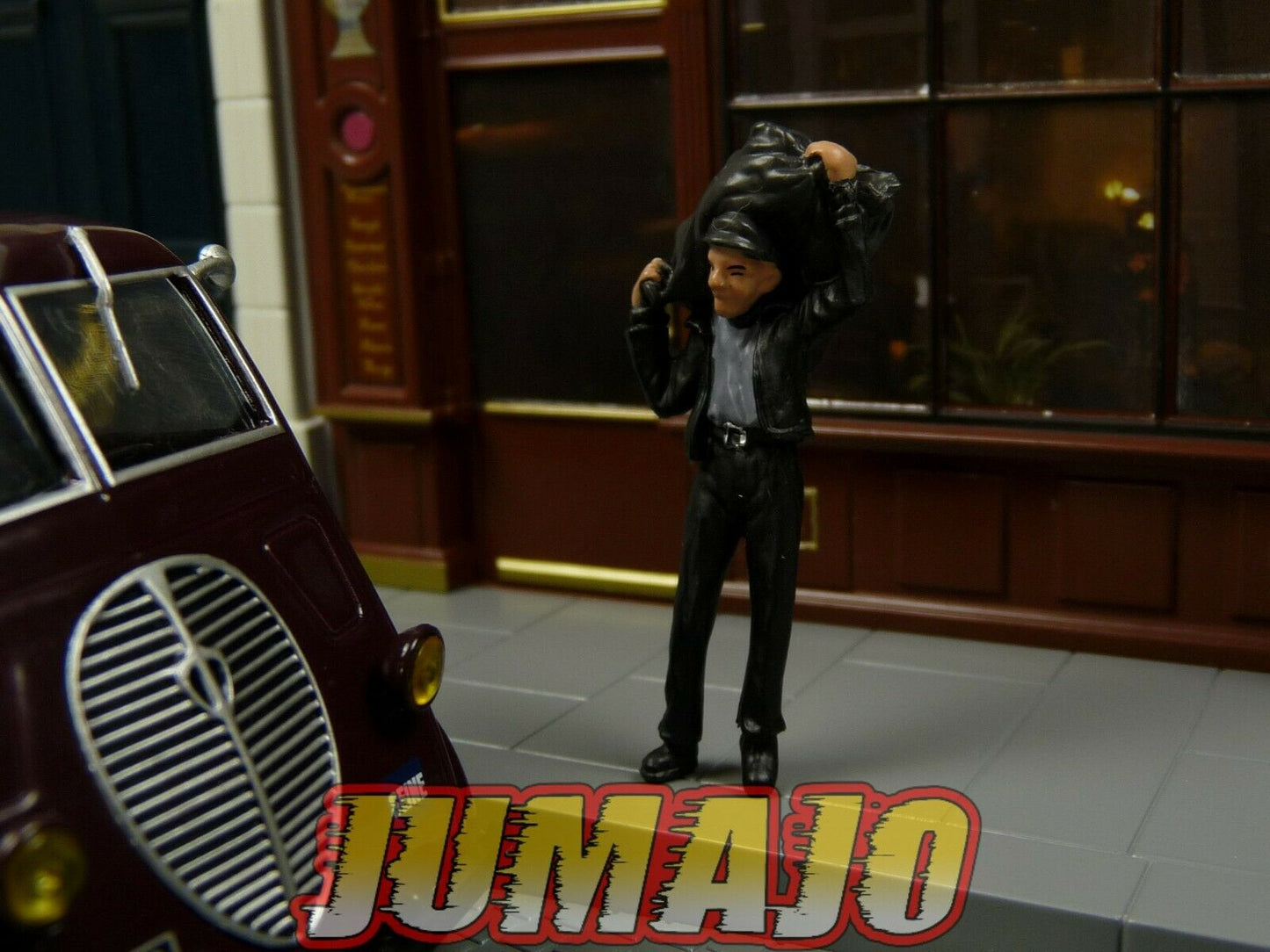 DIO3 Voiture + diorama 1/43 IXO : métiers de france plateau charbon Peugeot DMA