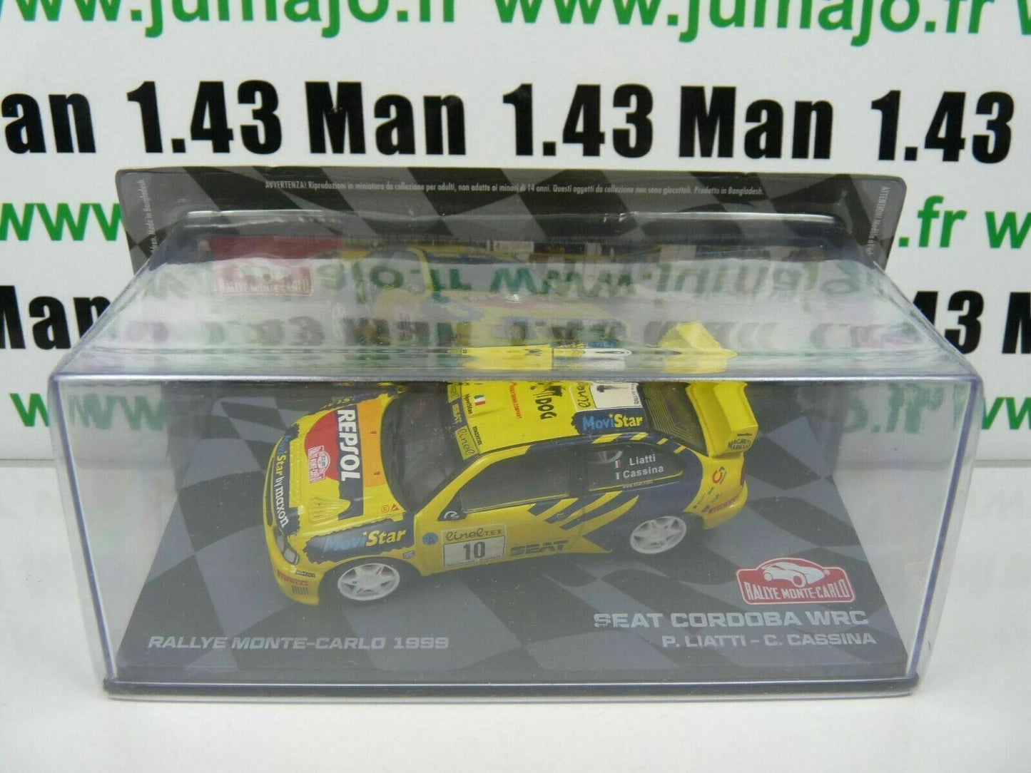 RMIT24 1/43 IXO Rallye Monte Carlo : SEAT Cordoba WRC 1999 #10 P.Liatti