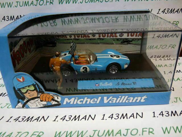 MV1 voiture altaya IXO 1/43 diorama MICHEL VAILLANT :LE MANS '61 n°1