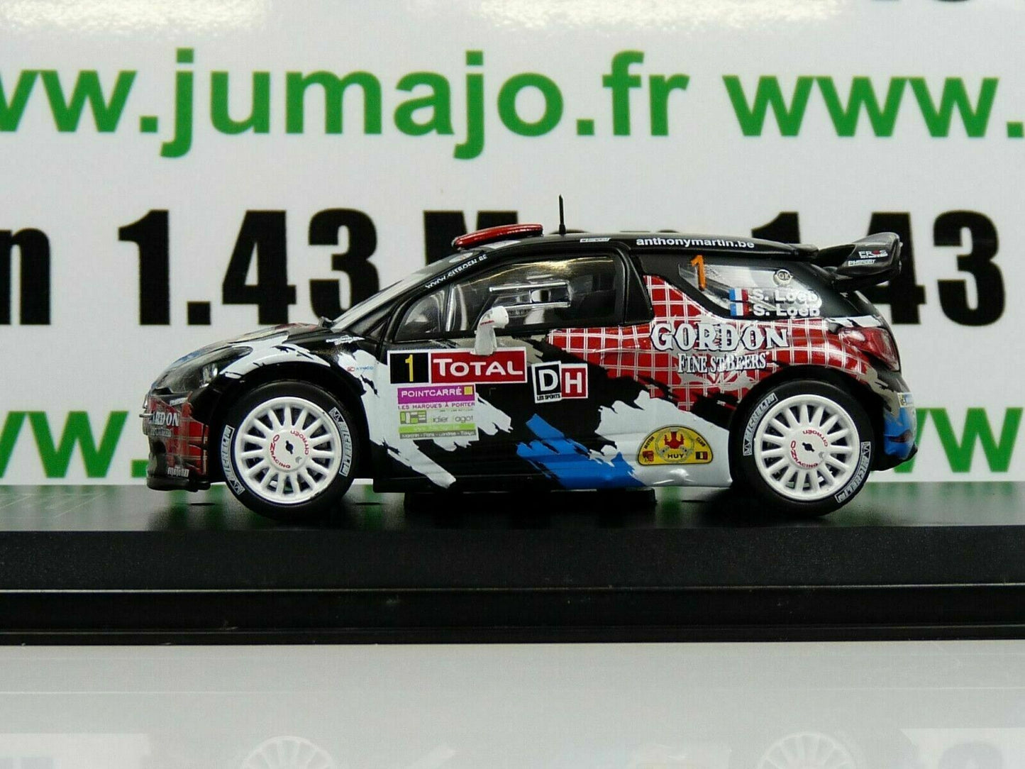 RD24 1/43 IXO Direkt Rallye : CITROËN DS3 WRC Condroz 2013 S.LOEB / S.LOEB