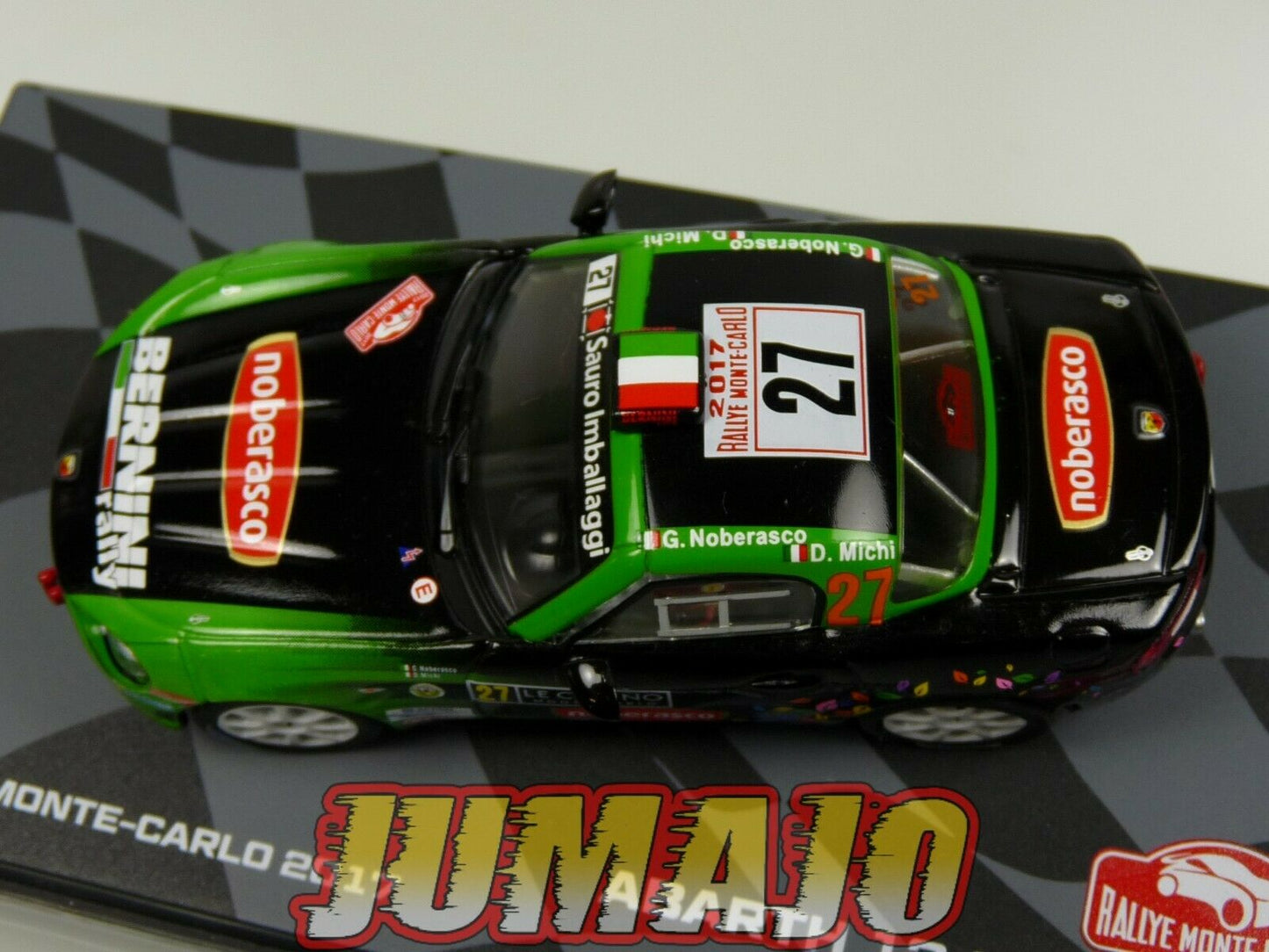 RMIT34 1/43 IXO Rallye Monte Carlo : FIAT Abarth 124 Rally RGT 2017 #27 G.Noberasco