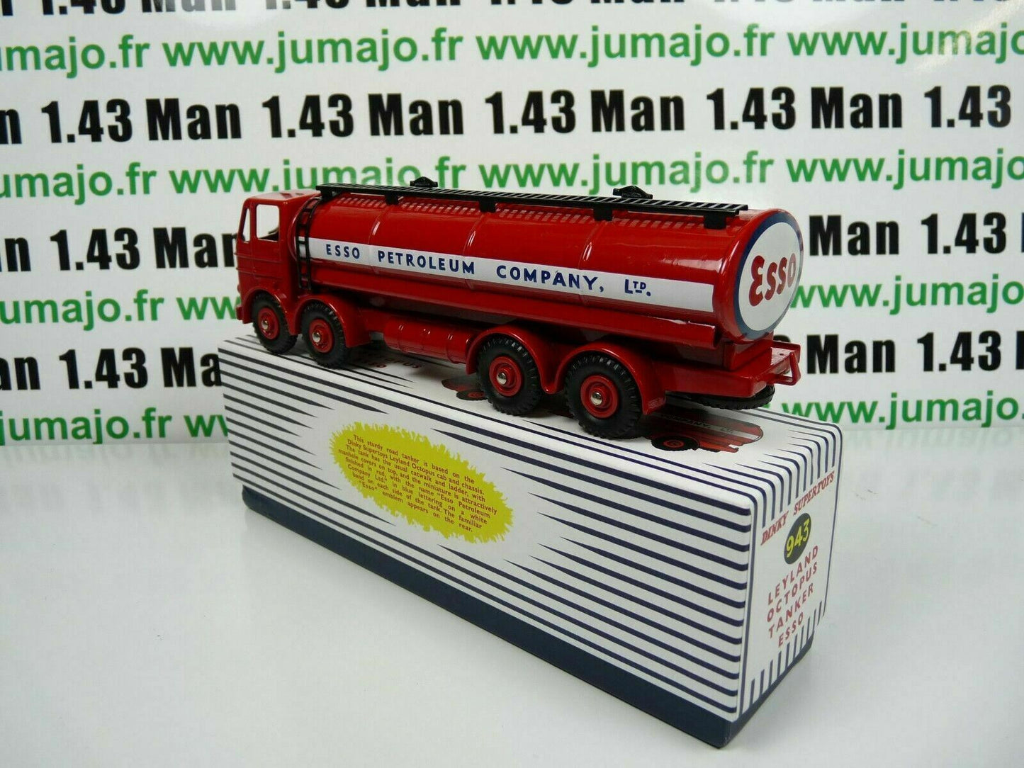 DT63 Voiture réédition DINKY TOYS Atlas : 943 LEYLAND Octopus Tanker Esso UK