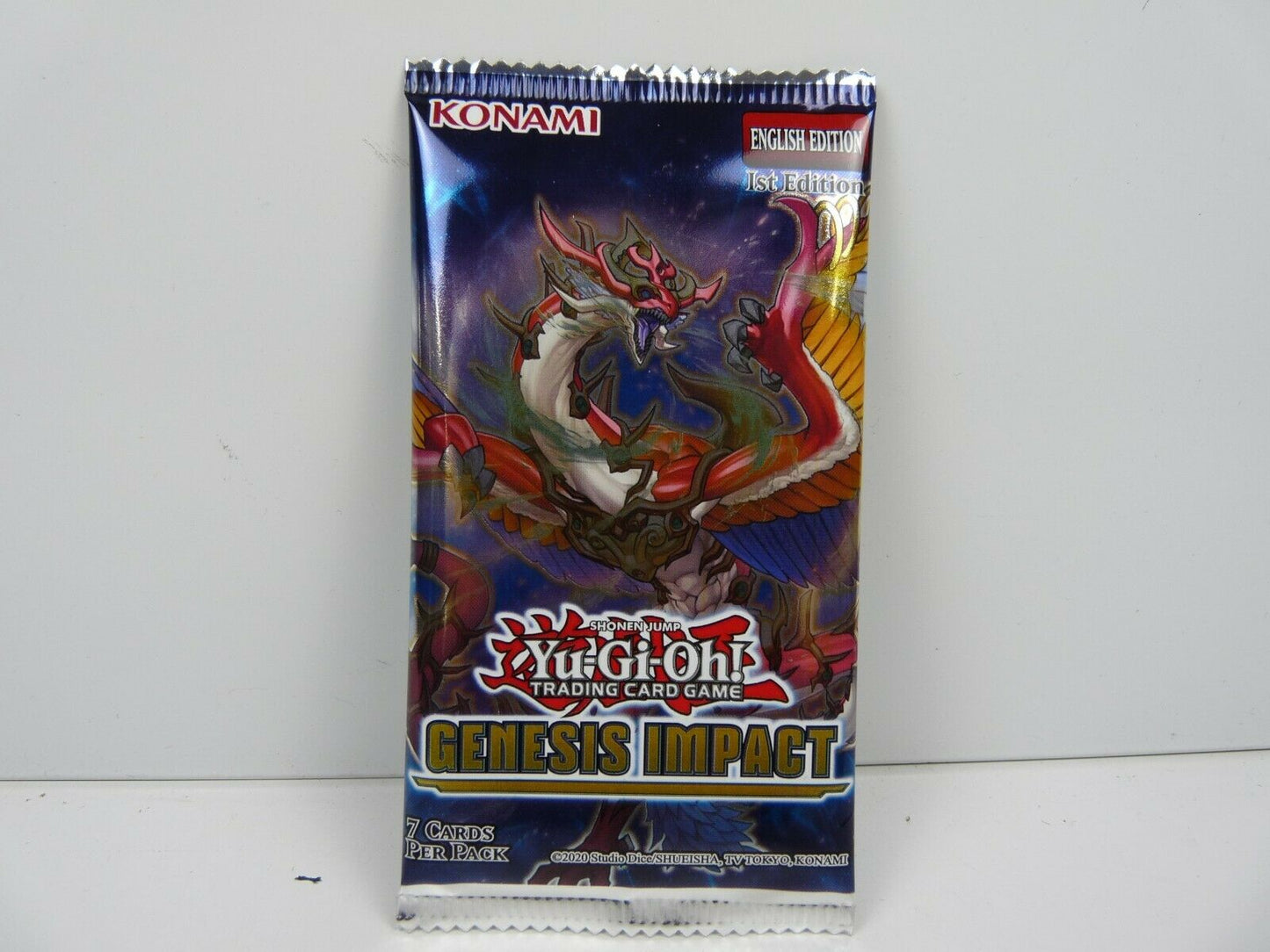 YU11 YU-GI-OH booster pack scellé Genesis Impact 1st edition English 7 CG