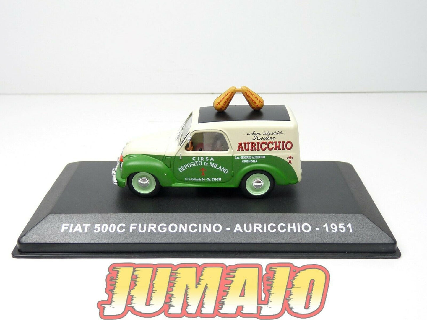 VCE11 1/43 IXO Commerciale Epoque : FIAT 500C Furgoncino Auricchio 1951