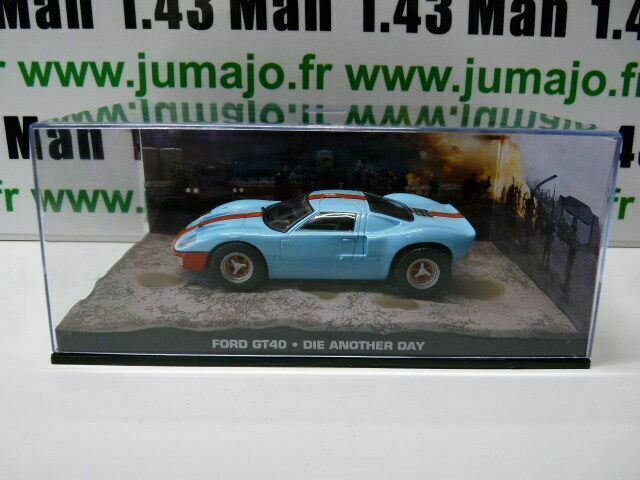 JB52 voiture 1/43 IXO 007 JAMES BOND : FORD GT40 Gulf Die another day