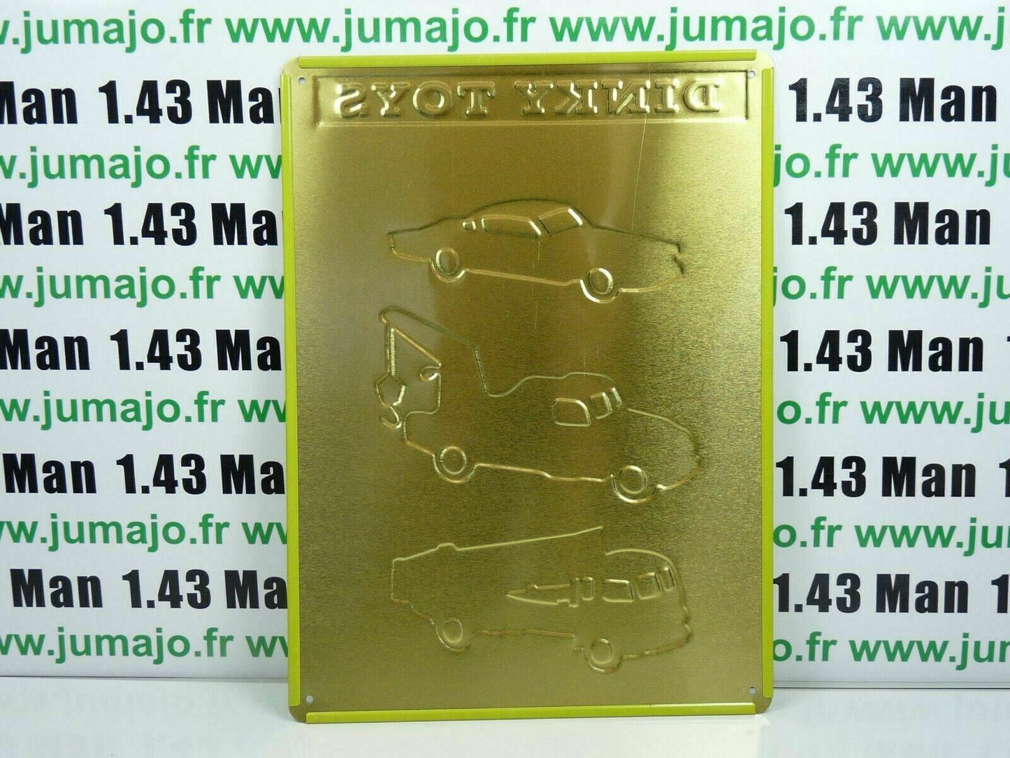 PB69 PLAQUES TOLEE embossée vintage 21 X 28,5 cm : DINKY TOYS atlas