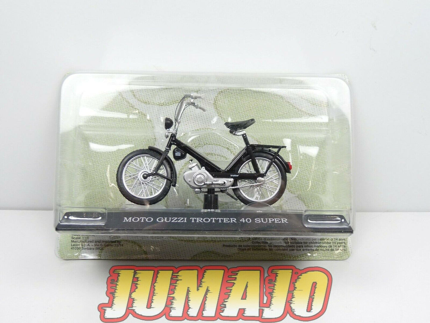 MOB14 MOTO mobylette ITALIE Leo models 1/18 : MOTO GUZZI TROTTER 40 SUPER